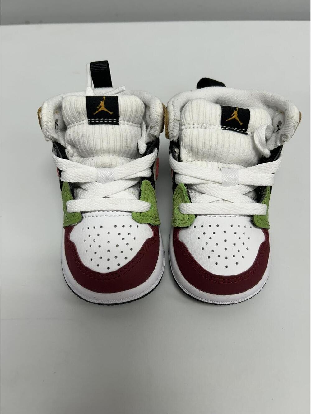 Toddler Jordan 1 Mid SE TD Multicolor High-Top Sneakers - Picture 4 of 8